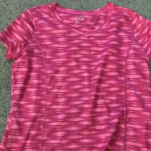 Pink dri-fit athletic shirt